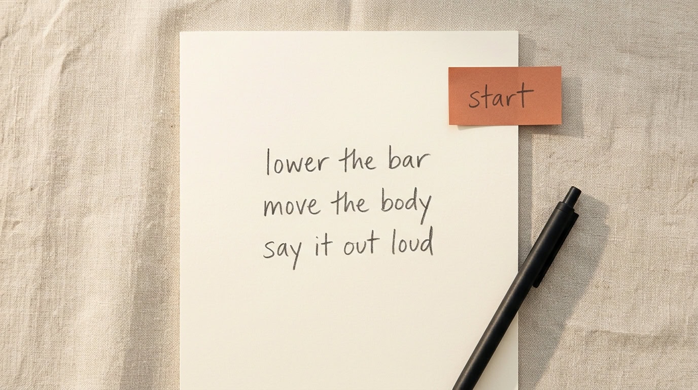 3 Things That Actually Help When You Can’t Start (ADHD Task Initiation)